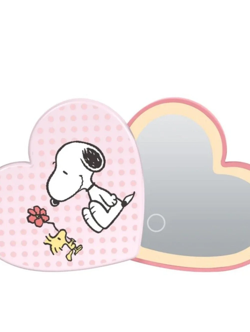 Impressions X Peanuts Snoopy Swivel Heart LED Compact Mirror